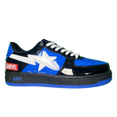 A Bathing Ape Bape Sta X Marvel Sneakers / Trainers Blue / White / Black