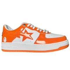 A Bathing Ape Bape Sta Sneakers / Trainers Orange / White