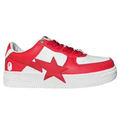 A Bathing Ape Bape Sta Sneakers / Trainers Red / White