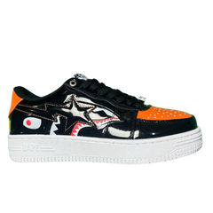A Bathing Ape Bape Sta Sneakers / Trainers Black / Orange / Red / White