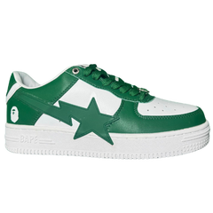 A Bathing Ape Bape Sta Sneakers / Trainers Dark Green / White