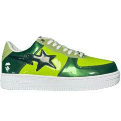 A Bathing Ape Bape Sta Sneakers / Trainers Green / Black / White