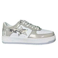 A Bathing Ape Bape Sta Sneakers / Trainers Gray / White