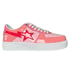 A Bathing Ape Bape Sta Sneakers / Trainers Pink / White
