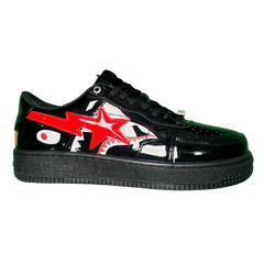 A Bathing Ape Bape Sta Sneakers / Trainers Black / Red / White