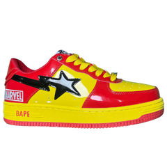 A Bathing Ape Bape Sta X Marvel Sneakers / Trainers Yellow / Red / Black