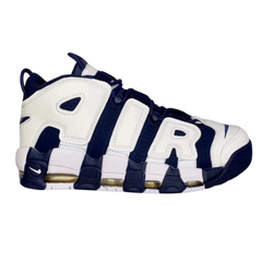 Nike Air More Uptempo Sneakers / Trainers Navy / Dark Blue / White