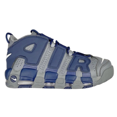 Nike Air More Uptempo Sneakers / Trainers Gray / Navy / Dark Blue