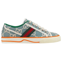 Gucci Tennis 1977 Sneakers / Trainers Baby Blue / White / Orange / Green / Red