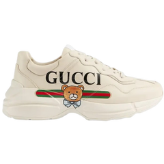 Gucci Rhyton Sneakers / Trainers Beige / Cream / Black / Red / Green