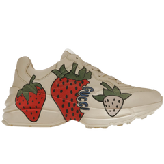 Gucci Rhyton Sneakers / Trainers Beige / Cream / Red / Green