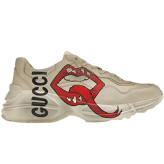 Gucci Rhyton Sneakers / Trainers Beige / Cream / Red / Black