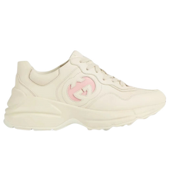 Gucci Rhyton Sneakers / Trainers Beige / Cream / Pink