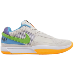 Nike Ja 1 Sneakers / Trainers White / Gray / Baby Blue / Green / Orange
