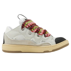 Lanvin Curb Sneakers / Trainers White / Beige / Cream / Black / Rainbow / Multicolor
