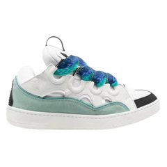 Lanvin Curb Sneakers / Trainers White / Green / Black / Blue