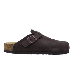 Birkenstock Slides / Sandals Dark Brown / Black