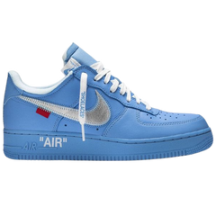 Nike X Off-White Air Force 1 Low Sneakers Blue / Silver