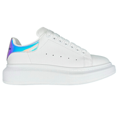 Alexander McQueen Oversized Sneakers / Trainers White / Rainbow / Multicolor