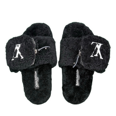 Louis Vuitton Paseo Comfort Slides / Sandals / Slippers Black / White