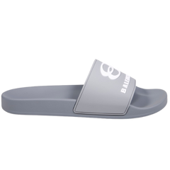 Balenciaga Pool Slides / Sandals / Slippers Gray / White