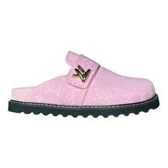 Louis Vuitton Cosy Comfort Slides / Sandals / Slippers Pink / Gold / Black