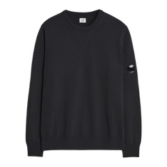 C.P. Company Cotton Crepe Knit Sweater Black