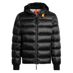 Parajumpers Pharell Hooded Puffer Jacket Black / Yellow MISSER