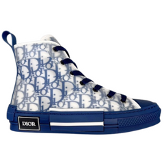 Christian Dior B23 High Top Oblique Sneakers Navy / Dark Blue / White