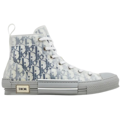 Christian Dior B23 High Top Oblique Sneakers Black / White