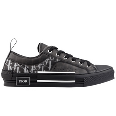 Christian Dior B23 Low Top Oblique Sneakers Black / White