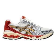 Asics Gel Kayano 14 Trainers / Sneakers Beige / Cream / Red / White / Silver