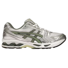 Asics Gel Kayano 14 Trainers / Sneakers White / Olive Green / Silver