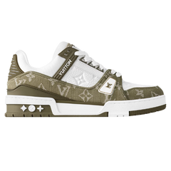 Louis Vuitton Trainer Sneaker Olive Green / White