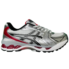 Asics Gel Kayano 14 Trainers / Sneaker White / Silver / Red