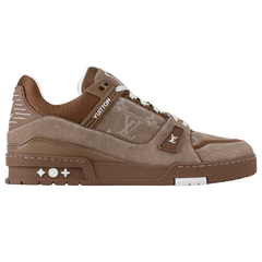 Louis Vuitton Trainer Sneaker Denim Brown / White