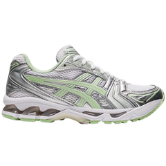 Asics Gel Kayano 14 Trainers / Sneaker White / Silver / Green