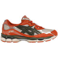 Asics Gel NYC Trainers / Sneakers White / Dark Green / Orange