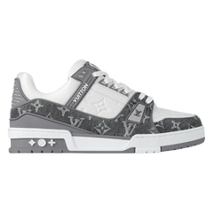 Louis Vuitton Trainer Sneaker Gray / White