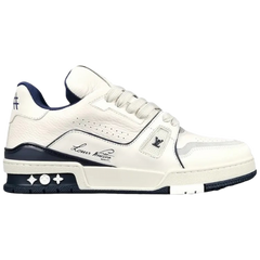 Louis Vuitton Trainer Sneaker White / Beige / Navy / Dark Blue