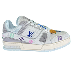 Louis Vuitton X Takashi Murakami Trainer Sneaker White / Baby Blue