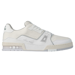 Louis Vuitton Trainer Sneaker Signature White / Beige / Cream