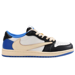 Nike x Travis Scott Air Jordan 1 Sneakers / Trainers Blue / White / Beige / Cream / Black