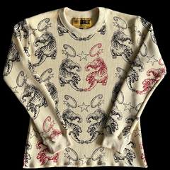 Corteiz Twin Tigers Longsleeve Cream / Beige