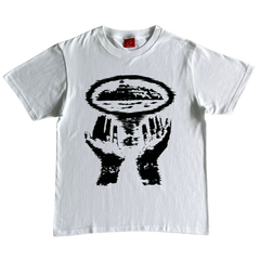 Corteiz Alcatraz Hand Print Shirt White / Black