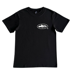 Corteiz Round R-Labeled Shirt Black / White