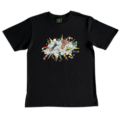 Corteiz Crazy Fight Shirt Black / Multicolor