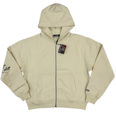 Derschutze Zip Hoodie Beige / Cream