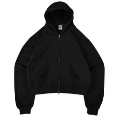 Mobius 380gsm Zip Hoodie Black