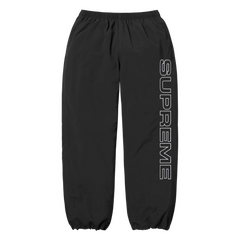 Supreme Pellout Embroidered Track Pants / Joggers Black